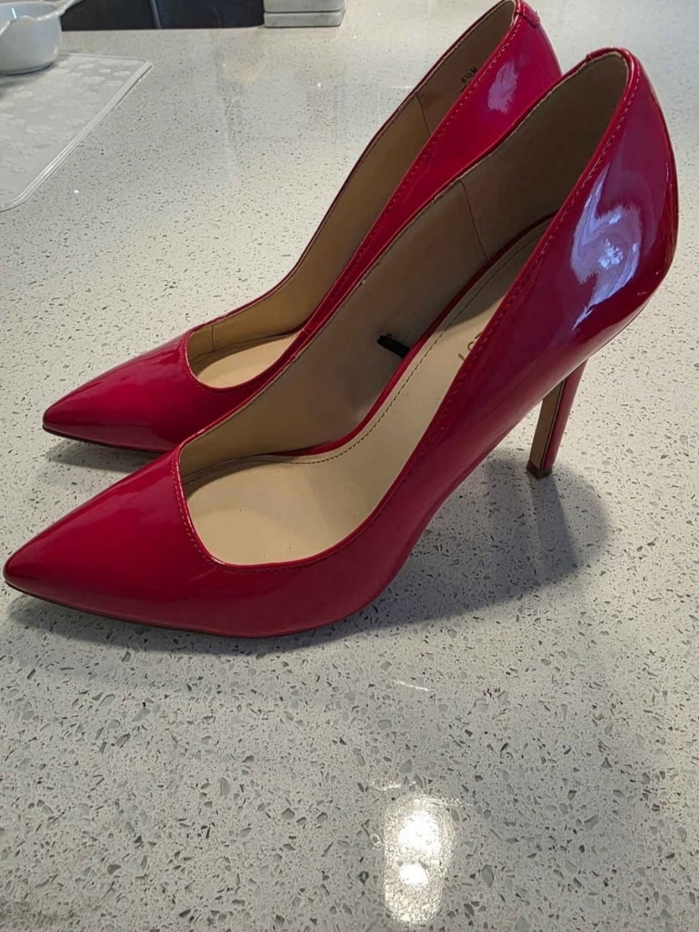 💋Nine West Red Heels Patent Pumps Womens 6.5 Gorgeous